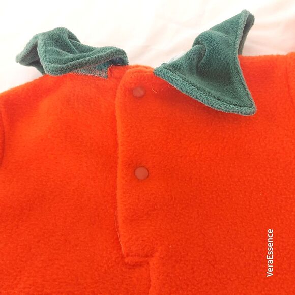 Lord & Taylor Halloween Pumpkin Costume Snap-up One-piece 12 Mo Custom - Picture 4 of 5